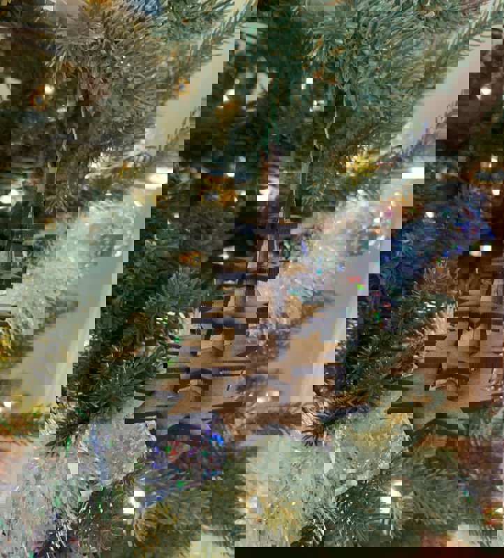 طرح تزئینات به شکل درخت مناسب برای استفاده در دستگاه های cnc چوب و cnc لیزر - laser cut tree shaped ornament svg file