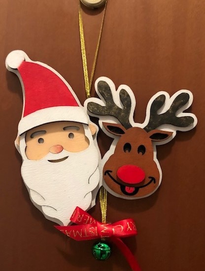 طرح بابانوئل و گوزن شمالی و ضخامت ۳ میلی‌متر مناسب برای استفاده در دستگاه های cnc چوب و cnc لیزر - laser cut santa and reindeer 3mm svg file