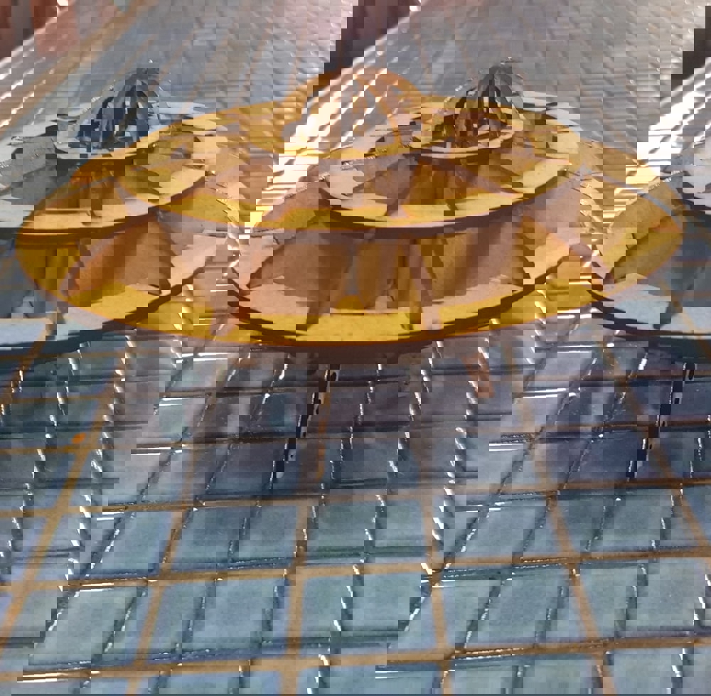 طرح پازل سه بعدی بشقاب پرنده مناسب برای استفاده در دستگاه های cnc چوب و cnc لیزر - laser cut ufo 3d puzzle cdr file