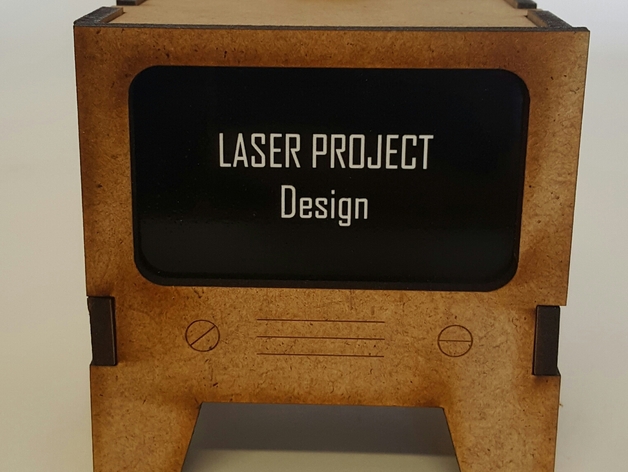 طرح تلویزیون مناسب برای استفاده در دستگاه های cnc چوب و cnc لیزر - laser cut tv ai file