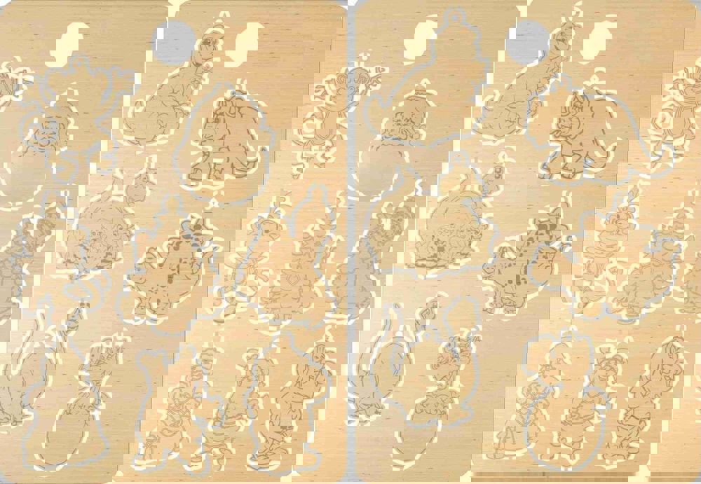 طرح اسباب بازی کریسمس حکاکی شده با دستگاه مناسب برای استفاده در دستگاه های cnc چوب و cnc لیزر - laser cut engraved christmas toys cdr file