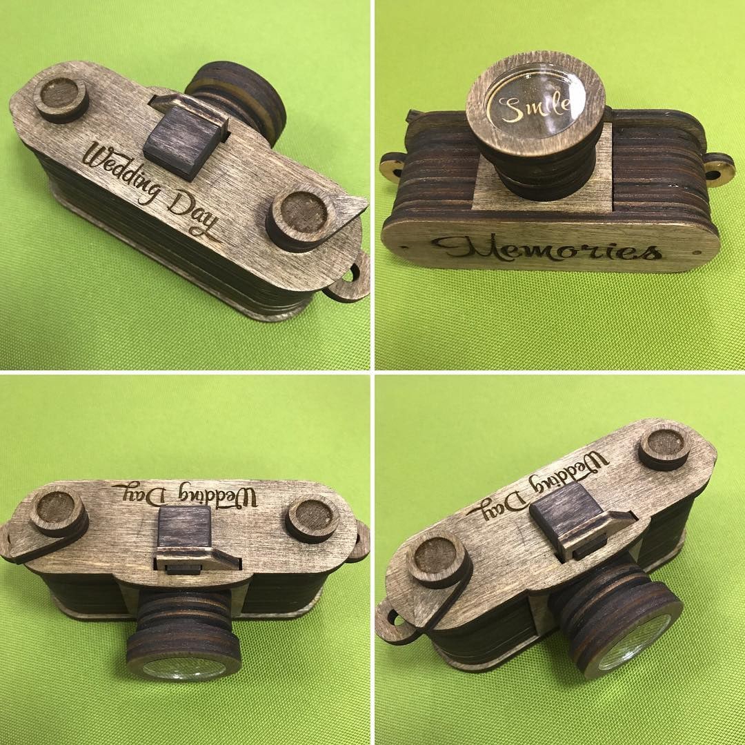 طرح دوربین چوبی مناسب برای استفاده در دستگاه های cnc چوب و cnc لیزر - laser cut wooden camera cdr file