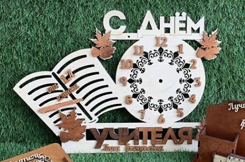 طرح ساعت مناسب برای استفاده در دستگاه های cnc چوب و cnc لیزر - laser cut clock template cdr file