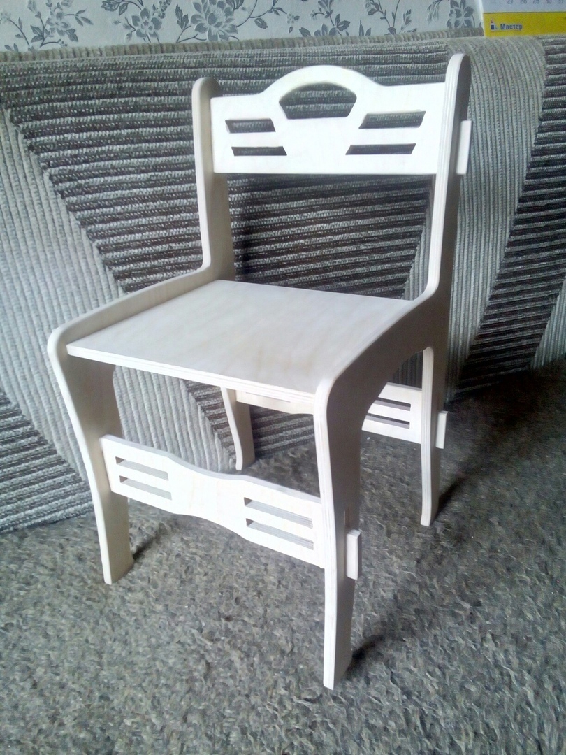 طرح صندلی با فرمت cnc مناسب برای استفاده در دستگاه های cnc چوب و cnc لیزر - laser cut chair cnc template dxf file