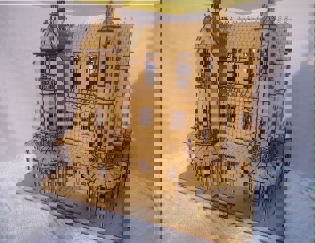 طرح قلعه مناسب برای استفاده در دستگاه های cnc چوب و cnc لیزر - castle laser cut cdr file