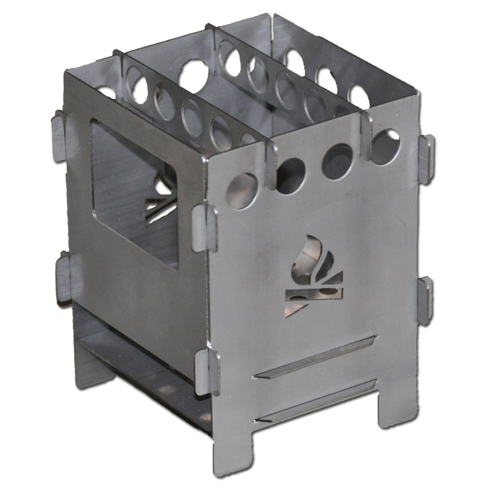 طرح اجاق گاز تاشو مدل شومینه بوته ای با ضخامت ۱ میلی متر مناسب برای استفاده در دستگاه های cnc چوب و cnc لیزر - folding firebox bush stove 1mm dxf file