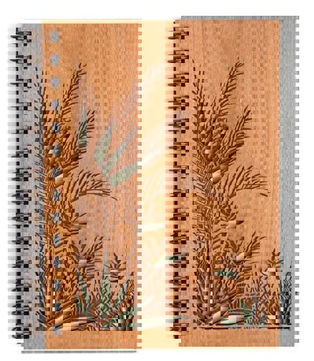 طرح جلد دفترچه یادداشت مناسب برای استفاده در دستگاه های cnc چوب و cnc لیزر - notebook cover cdr file