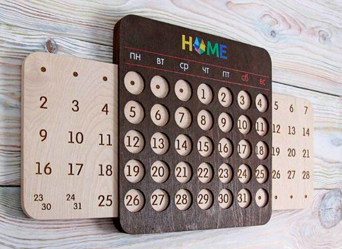 طرح تقویم فوق‌العاده مناسب برای استفاده در دستگاه های cnc چوب و cnc لیزر - super kalendar cdr file