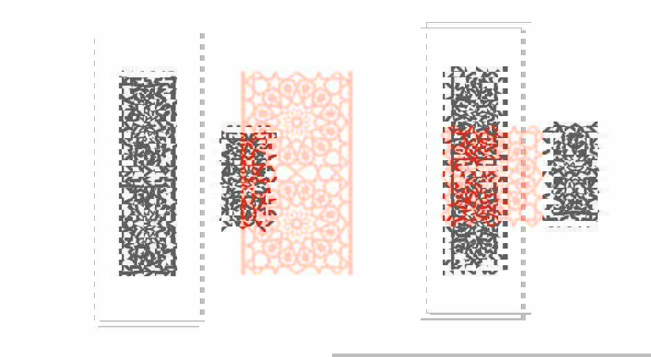 طرح uzb 01 مناسب برای استفاده در دستگاه های cnc چوب و cnc لیزر - pattern orn uzb 01 dxf file