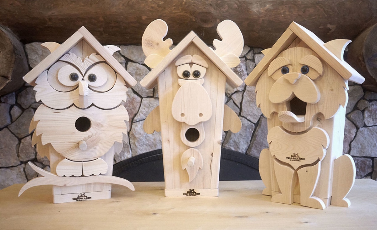 طرح لانه پرنده مناسب برای استفاده در دستگاه های cnc چوب و cnc لیزر - laser cut birdhouse template svg file