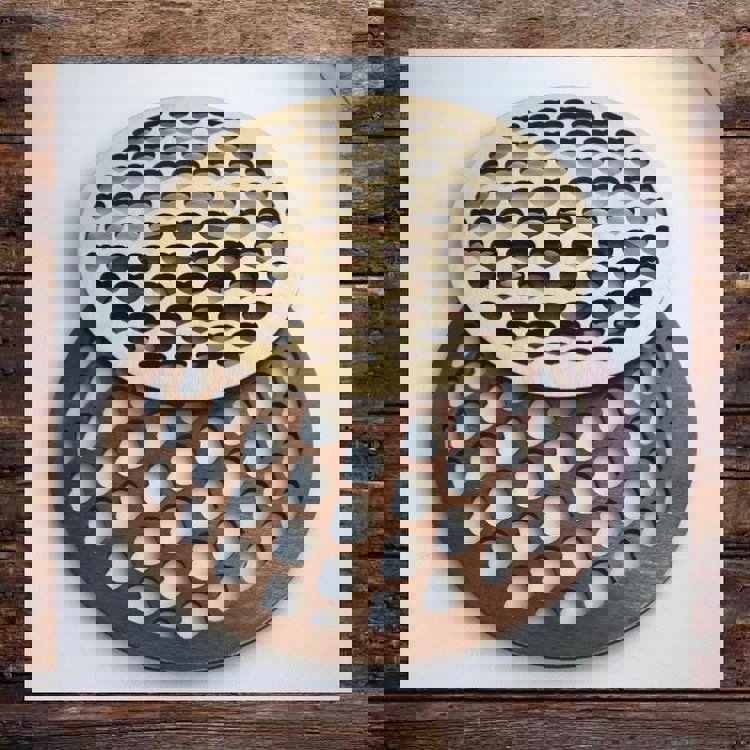 طرح زیرلیوانی‌های قلبی مناسب برای استفاده در دستگاه های cnc چوب و cnc لیزر - laser cut heart coasters