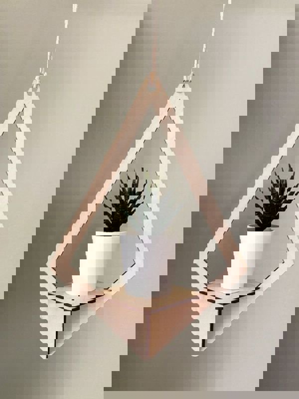 طرح پایه گیاه آویز مناسب برای استفاده در دستگاه های cnc چوب و cnc لیزر - laser cut hanging plant stand