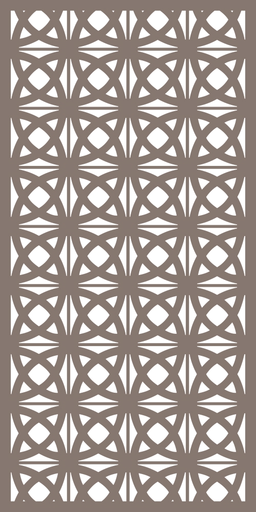 طرح وکتور صفحه مشبک تزئینی مناسب برای استفاده در دستگاه های cnc چوب و cnc لیزر - decorative grid screen vector cdr file