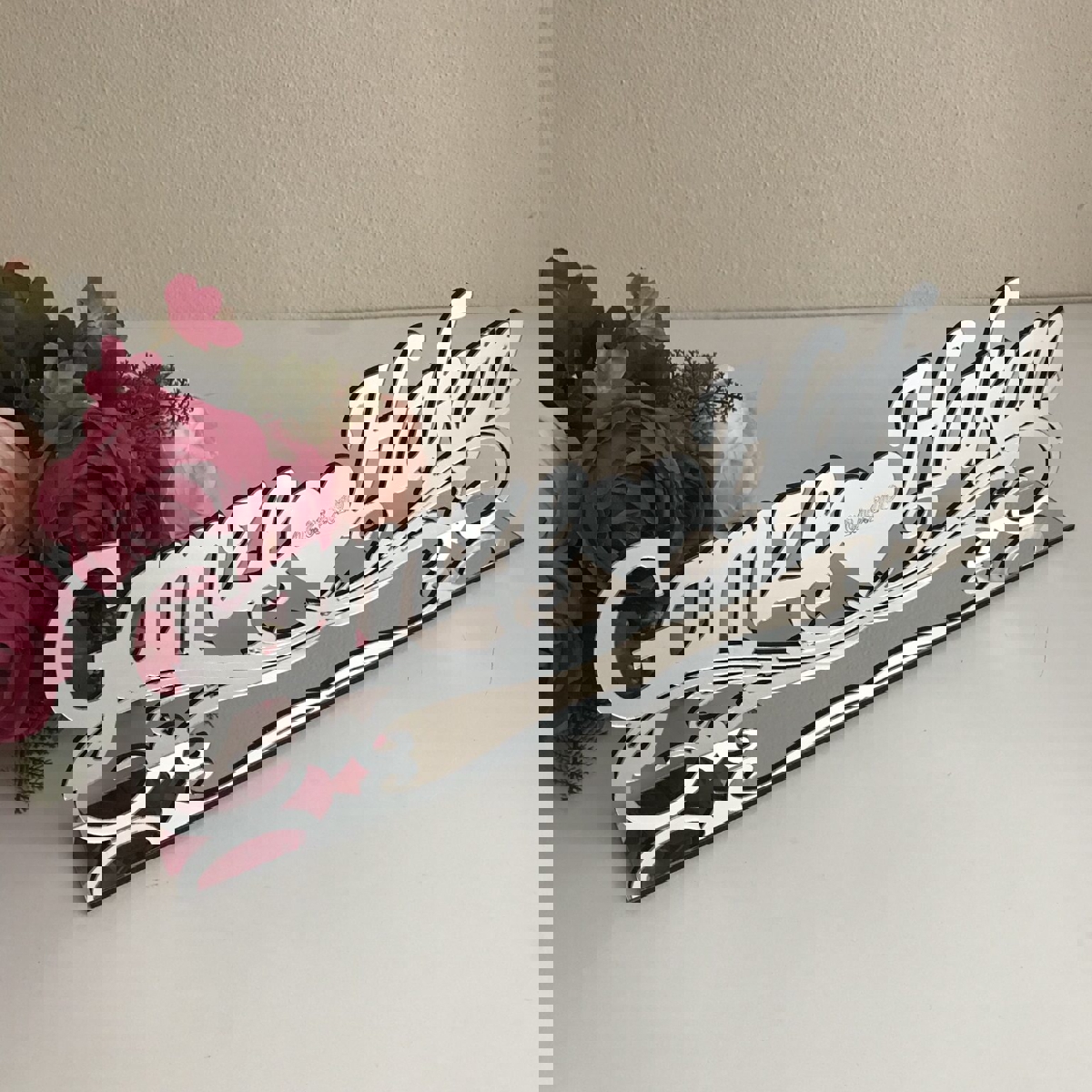 طرح پایه رومیزی مناسب برای استفاده در دستگاه های cnc چوب و cnc لیزر - laser cut tabletop decor stand cdr file