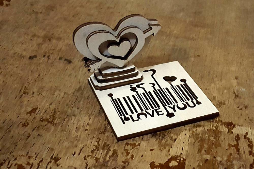 طرح قلب مناسب برای استفاده در دستگاه های cnc چوب و cnc لیزر - heart cdr file