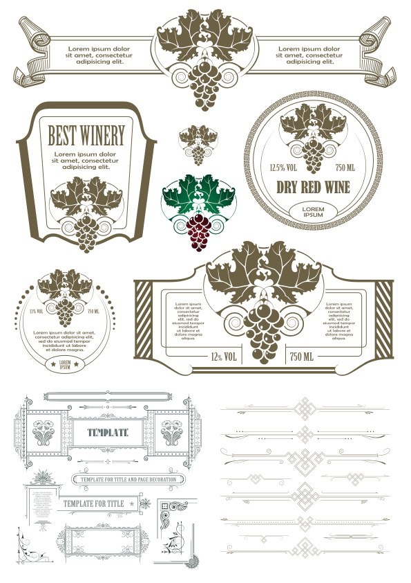 طرح عناصر طراحی خوشنویسی قدیمی مناسب برای استفاده در دستگاه های cnc چوب و cnc لیزر - vintage calligraphic design elements cdr file