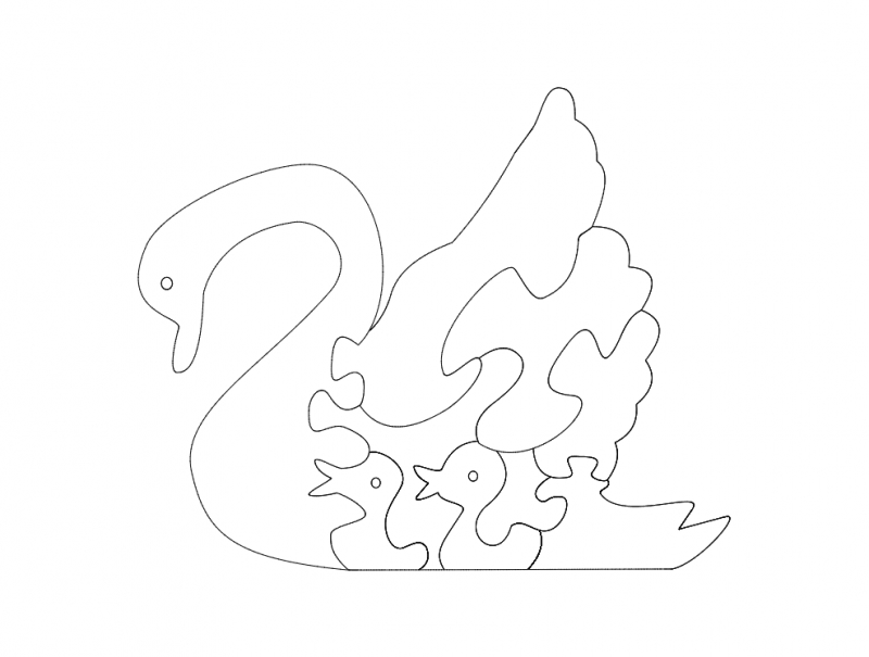 طرح گانسو فامیلیا مناسب برای استفاده در دستگاه های cnc چوب و cnc لیزر - ganso familia dxf file