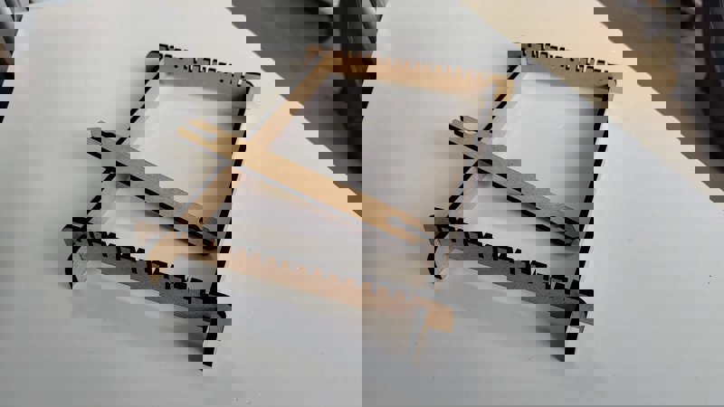 طرح دستگاه بافندگی مناسب برای استفاده در دستگاه های cnc چوب و cnc لیزر - laser cut loom