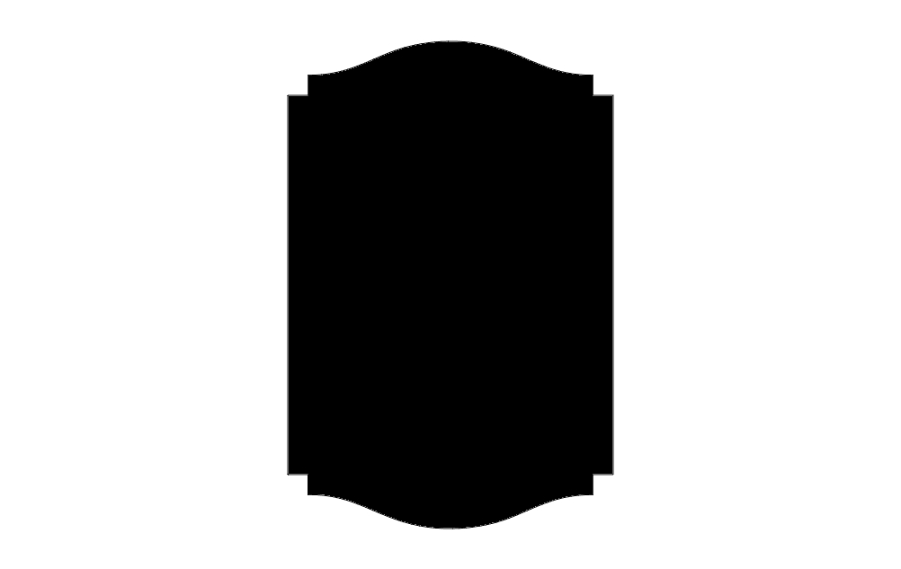 طرح الگوی امضا ۱ ۲ ۸ مناسب برای استفاده در دستگاه های cnc چوب و cnc لیزر - sign template 1 2 8 dxf file