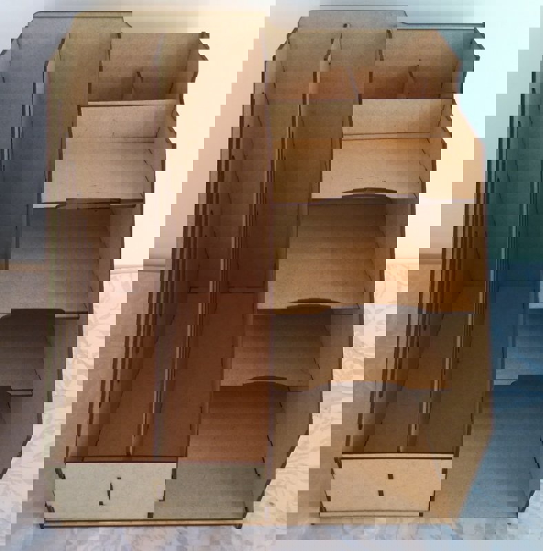 طرح میز ، سازماندهی کننده فضای اداری مرتب مناسب برای استفاده در دستگاه های cnc چوب و cnc لیزر - laser cut desk tidy office storage organizer