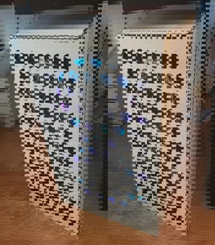 طرح قفسه روتر تهویه دار مناسب برای استفاده در دستگاه های cnc چوب و cnc لیزر - laser cut vented router shelf