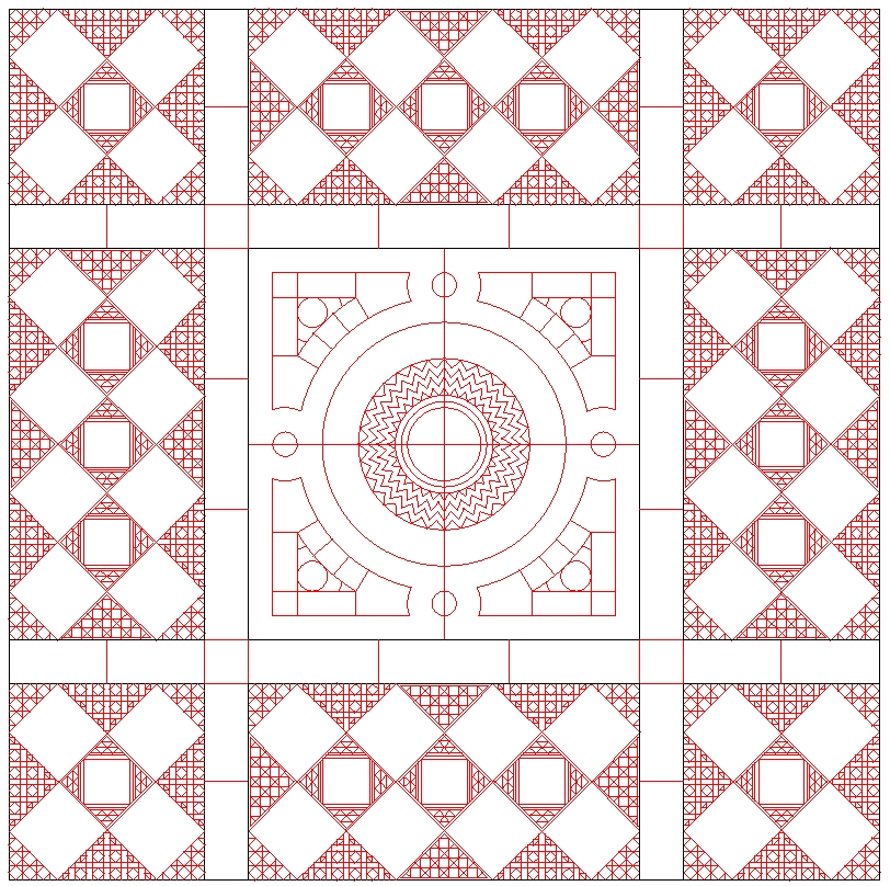 طرح فایل dwg طرح مناسب برای استفاده در دستگاه های cnc چوب و cnc لیزر - pattern dwg file