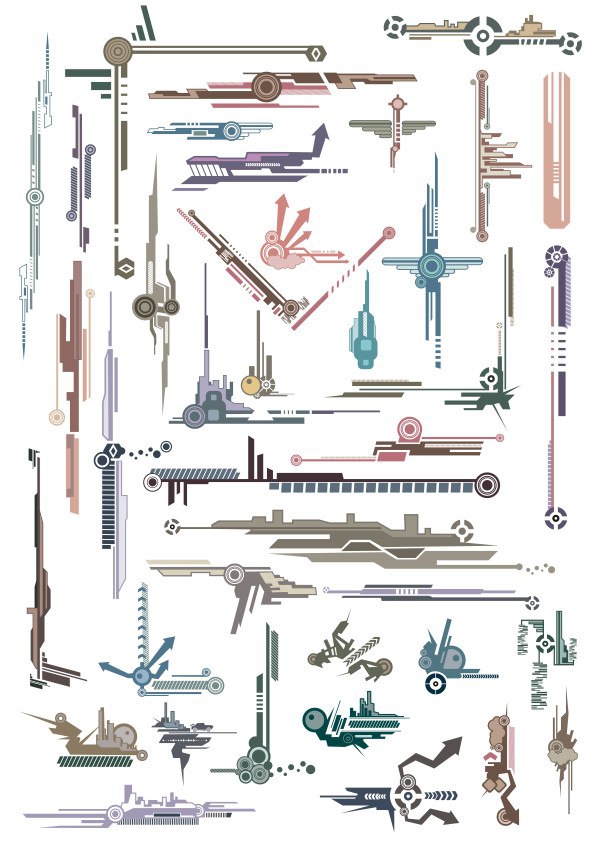 طرح دکور تکنو مناسب برای استفاده در دستگاه های cnc چوب و cnc لیزر - techno decor cdr file