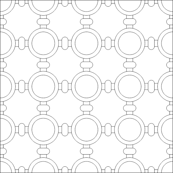 طرح فایل dwg طرح اسلامی ساده مناسب برای استفاده در دستگاه های cnc چوب و cnc لیزر - simple islamic pattern dwg file
