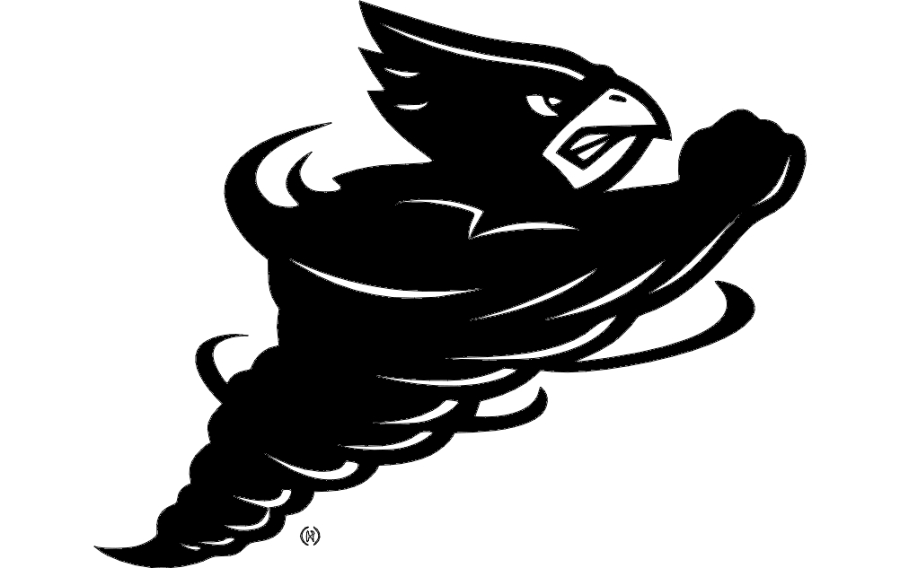طرح نماد طوفان ایالت آیووا مناسب برای استفاده در دستگاه های cnc چوب و cnc لیزر - iowa state cyclones mascot dxf file