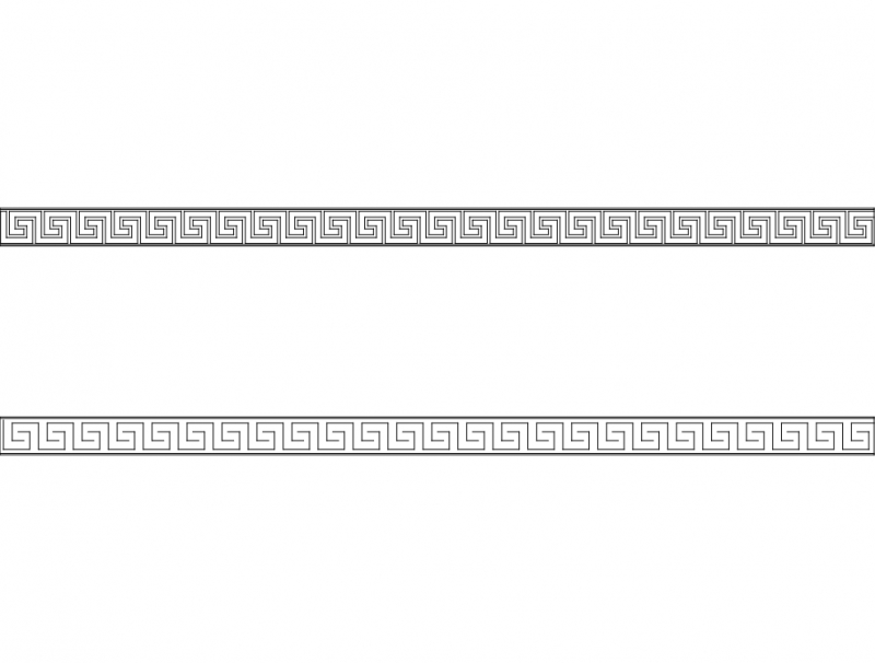 طرح یونان مناسب برای استفاده در دستگاه های cnc چوب و cnc لیزر - greca dxf file