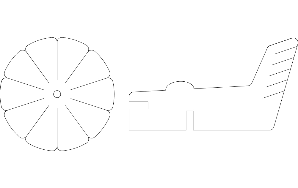 طرح فایل برش بادنمای آسیاب بادی مناسب برای استفاده در دستگاه های cnc چوب و cnc لیزر - windmill weathervane cut dxf file
