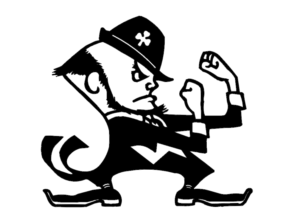 طرح نوتردام فقط مرد مناسب برای استفاده در دستگاه های cnc چوب و cnc لیزر - notre dame just the man dxf file