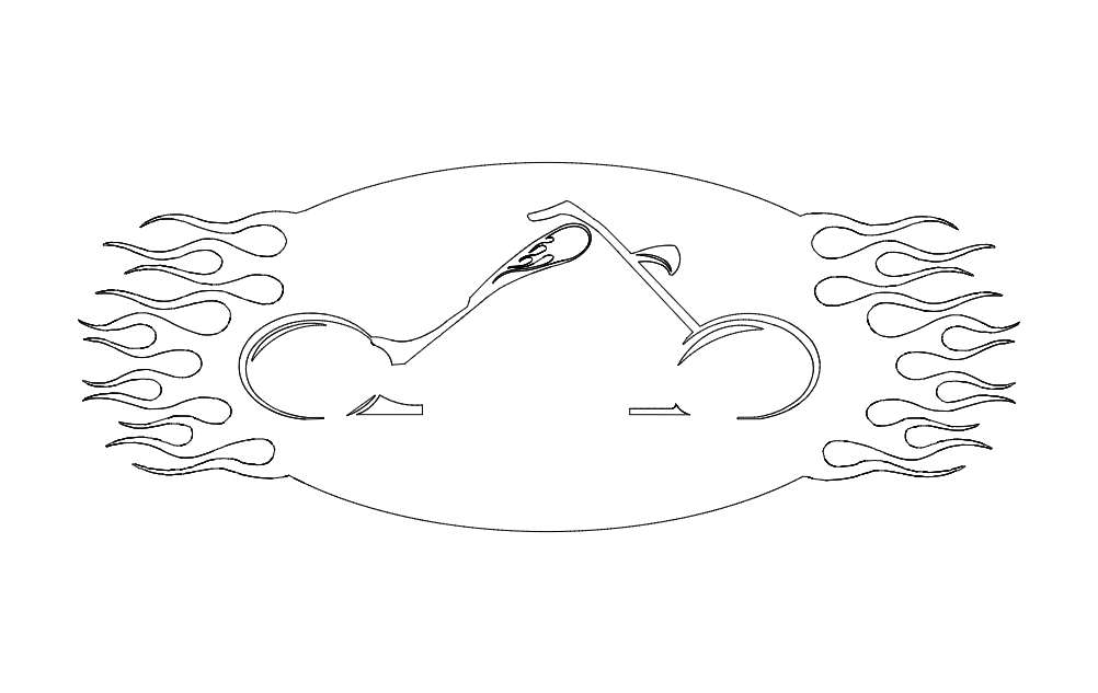 طرح شعله‌های هلی‌کوپتر مناسب برای استفاده در دستگاه های cnc چوب و cnc لیزر - choper flames dxf file