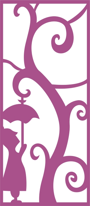 طرح پنل بدون درز شماره ۱۶۷ مناسب برای استفاده در دستگاه های cnc چوب و cnc لیزر - laser cut vector panel seamless 167 cdr file