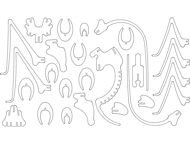 طرح سه میلی‌متری swierszcz مناسب برای استفاده در دستگاه های cnc چوب و cnc لیزر - swierszcz 3mm dxf file