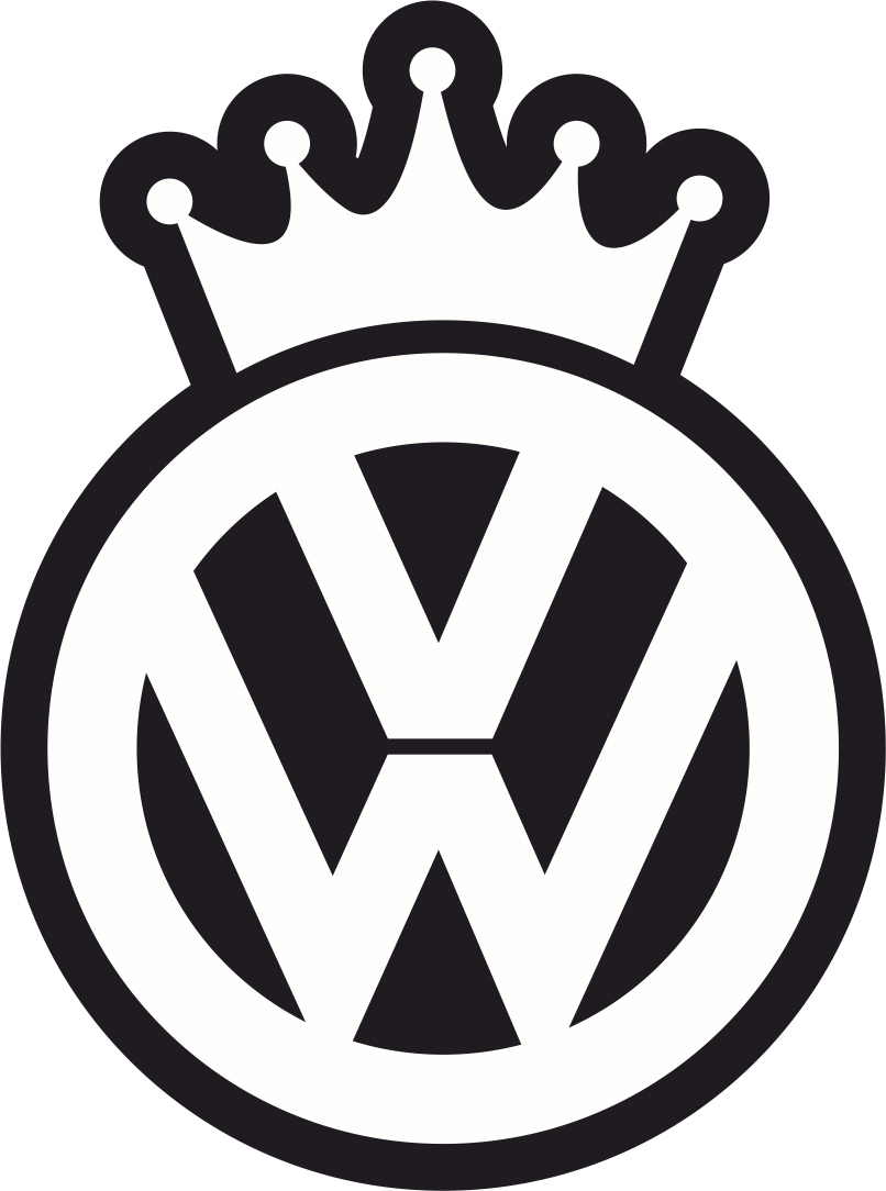 طرح برچسب فولکس واگن کینگ مناسب برای استفاده در دستگاه های cnc چوب و cnc لیزر - vw king decal sticker cdr file