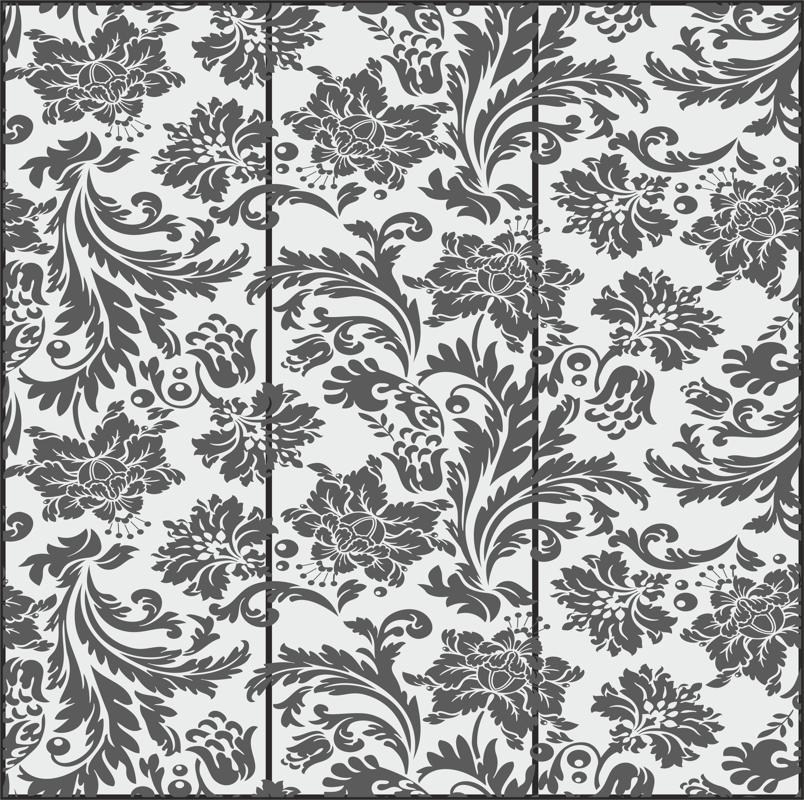 طرح های سندبلاست شیشه انتزاعی گلدار مناسب برای استفاده در دستگاه های cnc چوب و cnc لیزر - floral abstract glass sandblasting designs cdr file