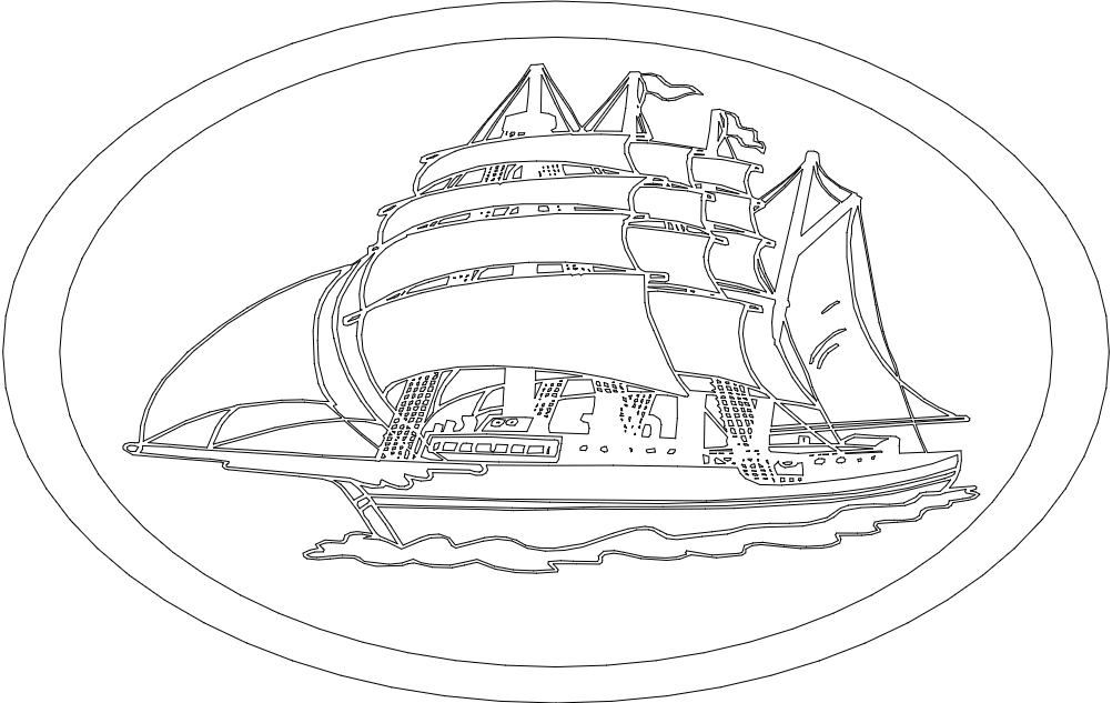 طرح کلیپرز مناسب برای استفاده در دستگاه های cnc چوب و cnc لیزر - clipper dxf file