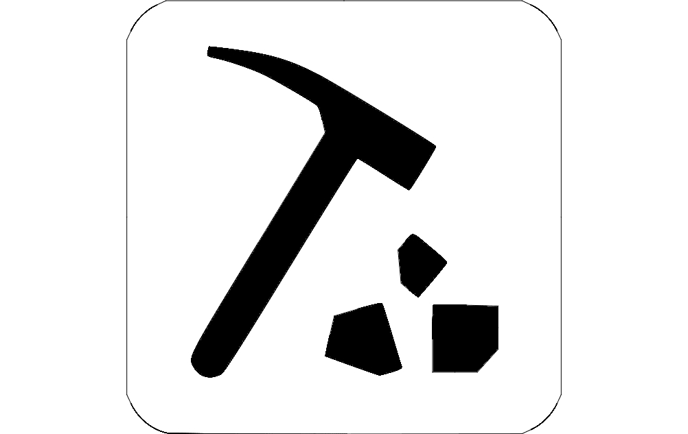 طرح چکش مناسب برای استفاده در دستگاه های cnc چوب و cnc لیزر - pickhammer dxf file