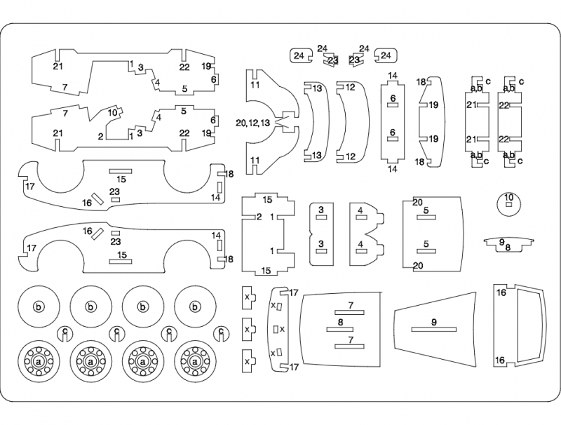طرح لیزر ماشین مناسب برای استفاده در دستگاه های cnc چوب و cnc لیزر - car laser dxf file