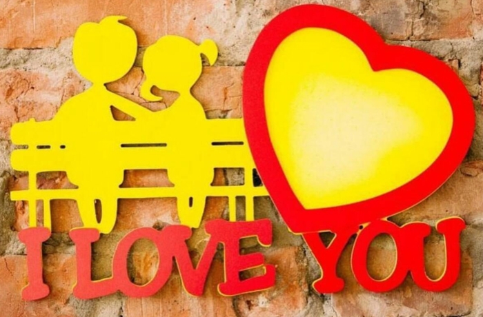 طرح قاب عکس عاشقانه ، قاب عکس «دوستت دارم» مناسب برای استفاده در دستگاه های cnc چوب و cnc لیزر - laser cut love photo frames i love you photo frame cdr file