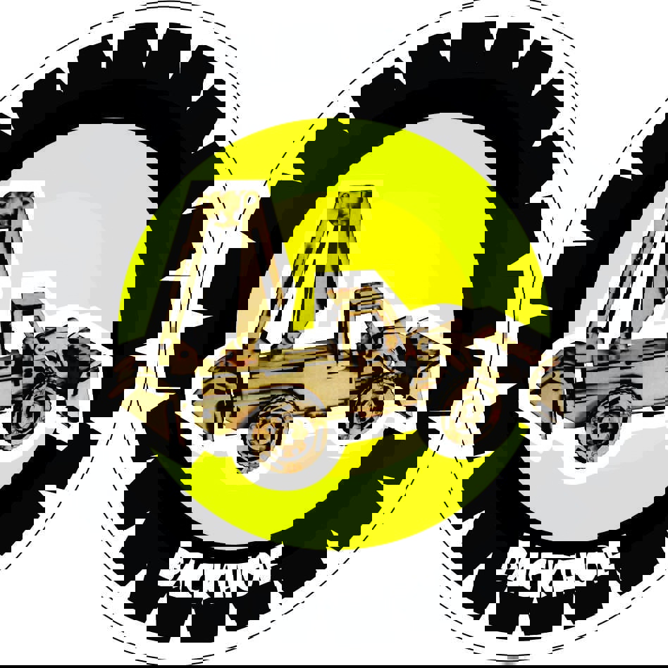 طرح پازل سه بعدی بیل مکانیکی مناسب برای استفاده در دستگاه های cnc چوب و cnc لیزر - laser cut backhoe 3d puzzle dxf file