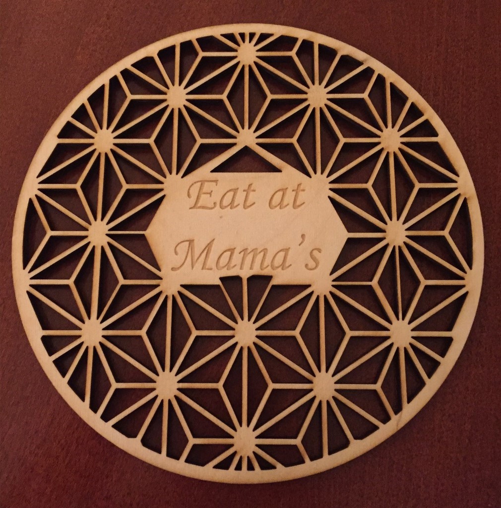 طرح سه پایه شخصی مناسب برای استفاده در دستگاه های cnc چوب و cnc لیزر - laser cut personalized trivet svg file