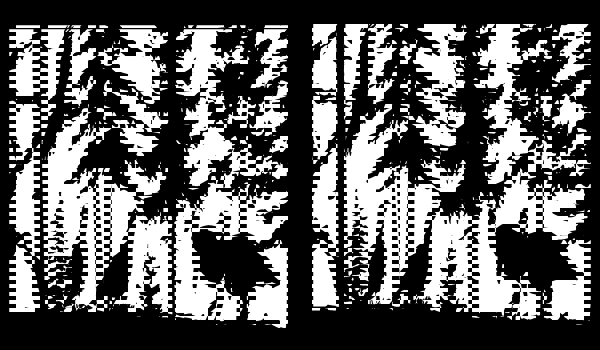 طرح هنری پلاسمای ۴ بوقلمون و عقاب در ابعاد ۲۸ در ۴۸ مناسب برای استفاده در دستگاه های cnc چوب و cnc لیزر - 28 x 48 4 turkeys and eagle plasma art dxf file