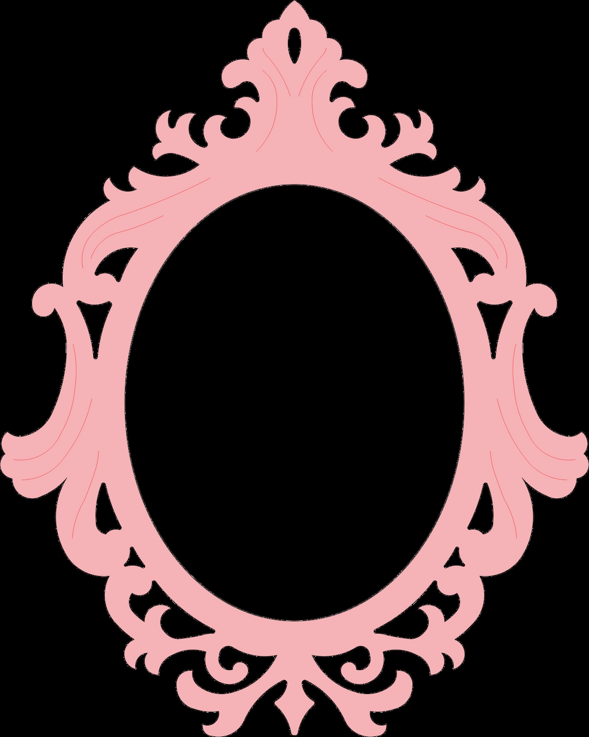 طرح قاب آینه مناسب برای استفاده در دستگاه های cnc چوب و cnc لیزر - mirror frame laser cut template cdr file