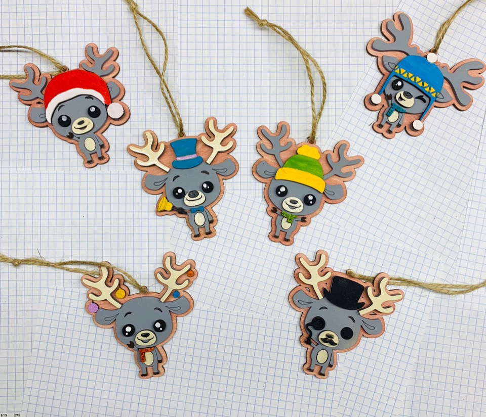 طرح کریسمس مبارک اولن مناسب برای استفاده در دستگاه های cnc چوب و cnc لیزر - laser cut merry christmas olen cdr file