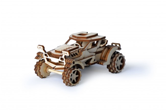 طرح ماشین اسباب بازی چوبی مناسب برای استفاده در دستگاه های cnc چوب و cnc لیزر - laser cut wooden car toy template cdr file