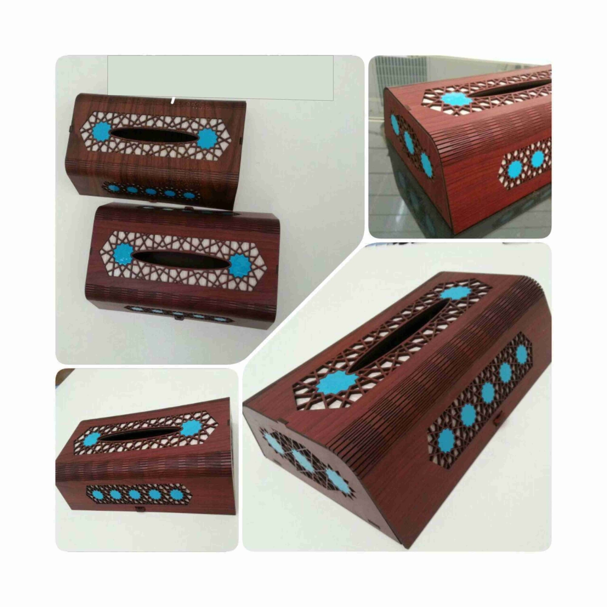 طرح برش جعبه دستمال کاغذی برای لیزر مناسب برای استفاده در دستگاه های cnc چوب و cnc لیزر - laser cut tissue box template ai file