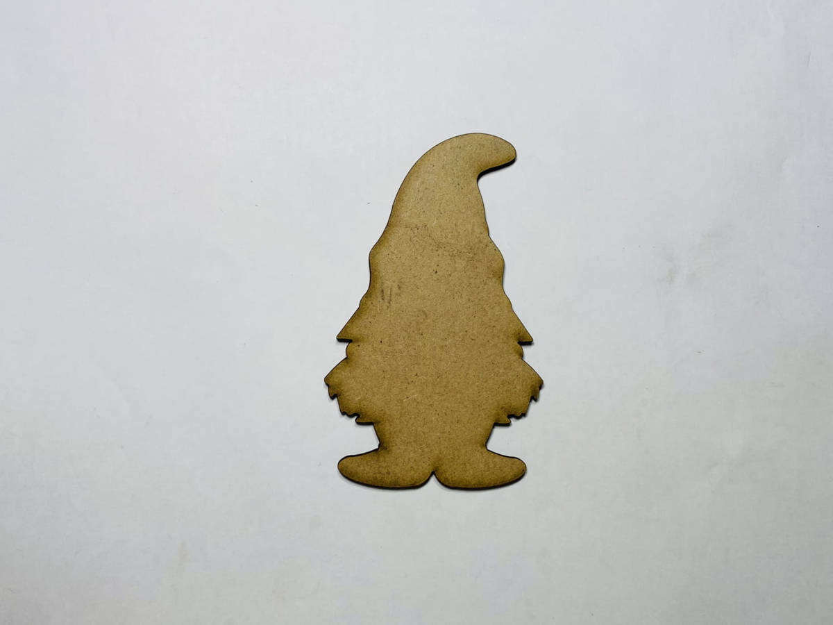 طرح آدمک چوبی طرح آدمک ناتمام مناسب برای استفاده در دستگاه های cnc چوب و cnc لیزر - laser cut wood gnome cutout gnome shape unfinished cdr file
