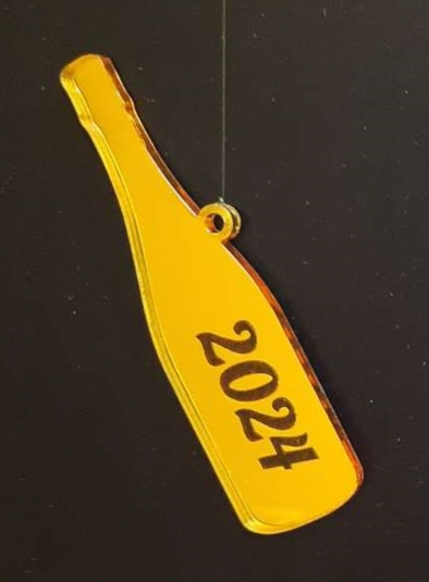 طرح نوشیدنی مناسب برای استفاده در دستگاه های cnc چوب و cnc لیزر - laser cut champagne ornament svg file